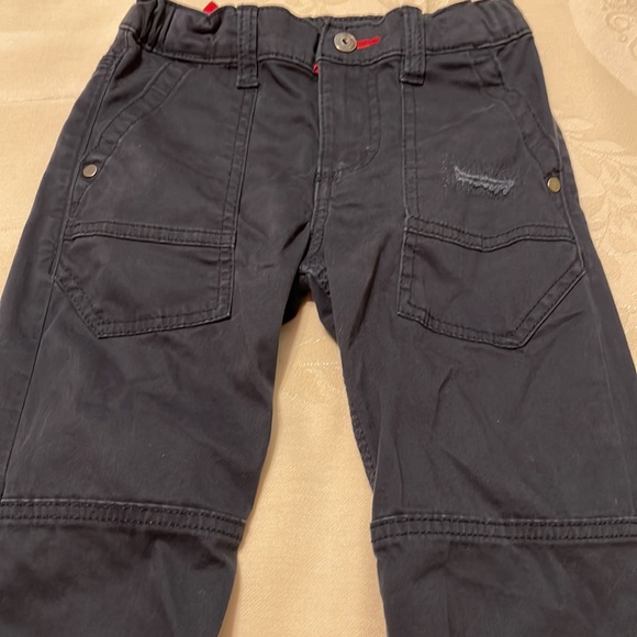 Wrangler boys cargo look pants, adjustable waist; “faux” button is a snap (Mlb) - Picture 8 of 11